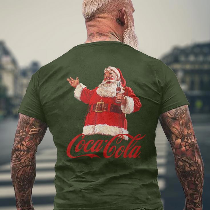 Coca Cola Santa Claus Bottle T-Shirt mit Rückendruck Geschenke für alte Männer