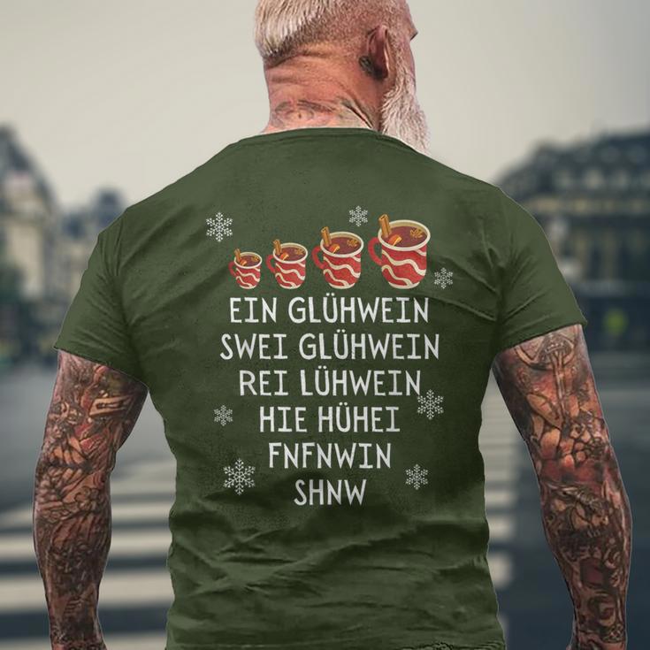 Ein Glühwein Swei Glühwein Christmas Market T-Shirt mit Rückendruck Geschenke für alte Männer