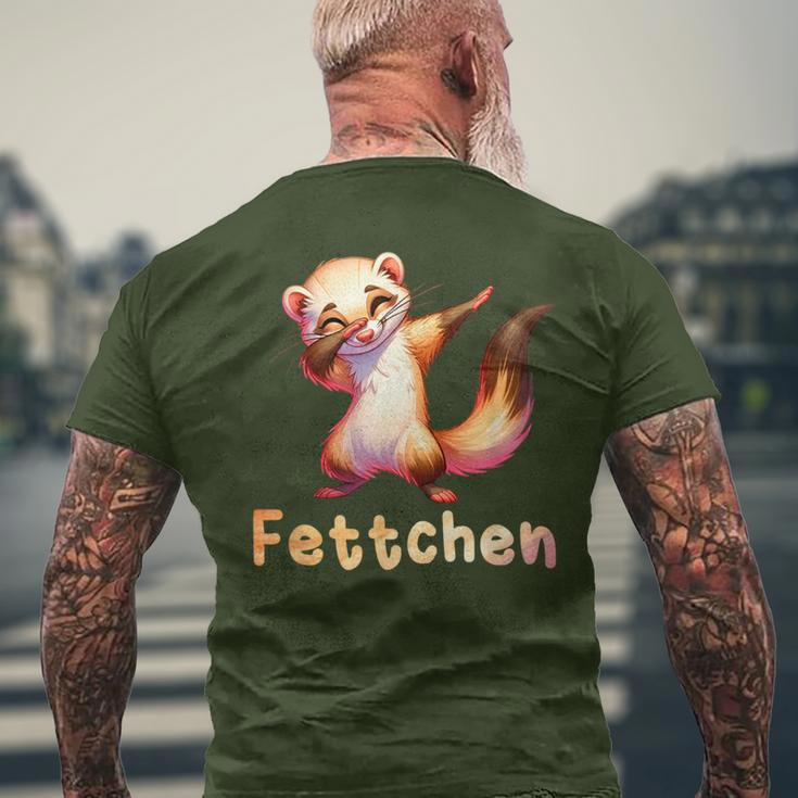 Fat Christmas Ferret For Him T-Shirt mit Rückendruck Geschenke für alte Männer