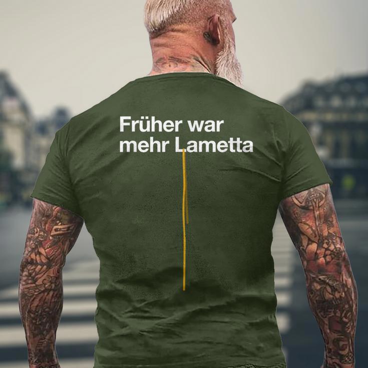 Früher War Mehr Tinsel Christmas Tree Christmas S T-Shirt mit Rückendruck Geschenke für alte Männer