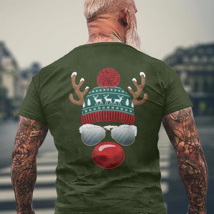 Reindeer Santa Claus Christmas Santa Christmas T-Shirt mit Rückendruck Geschenke für alte Männer