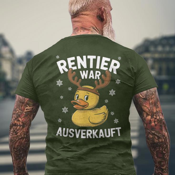 Reindeer Was Out Sold Christmas Elk Slogan T-Shirt mit Rückendruck Geschenke für alte Männer