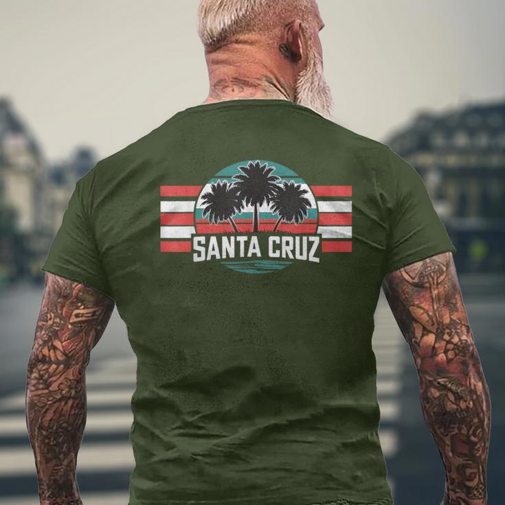 Santa Cruz Ca California Retro 70S 80S Surfer T-Shirt mit Rückendruck Geschenke für alte Männer