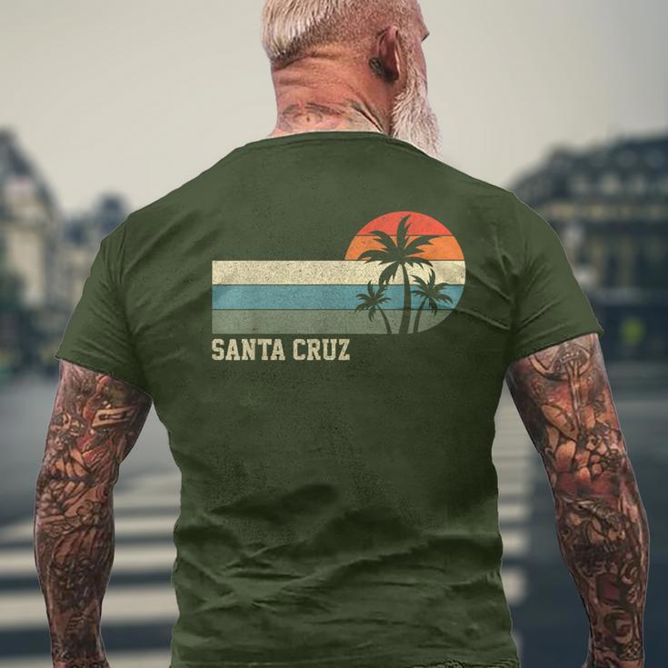 Santa Cruz Ca California Retro Surfing T-Shirt mit Rückendruck Geschenke für alte Männer