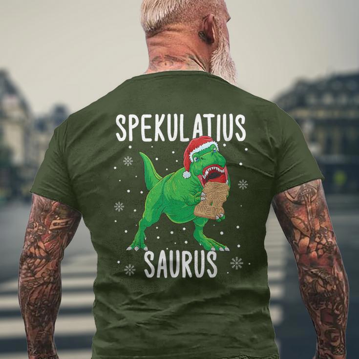 Spekulatius Saurus Christmas Dino Tyrannosaurus T-Shirt mit Rückendruck Geschenke für alte Männer