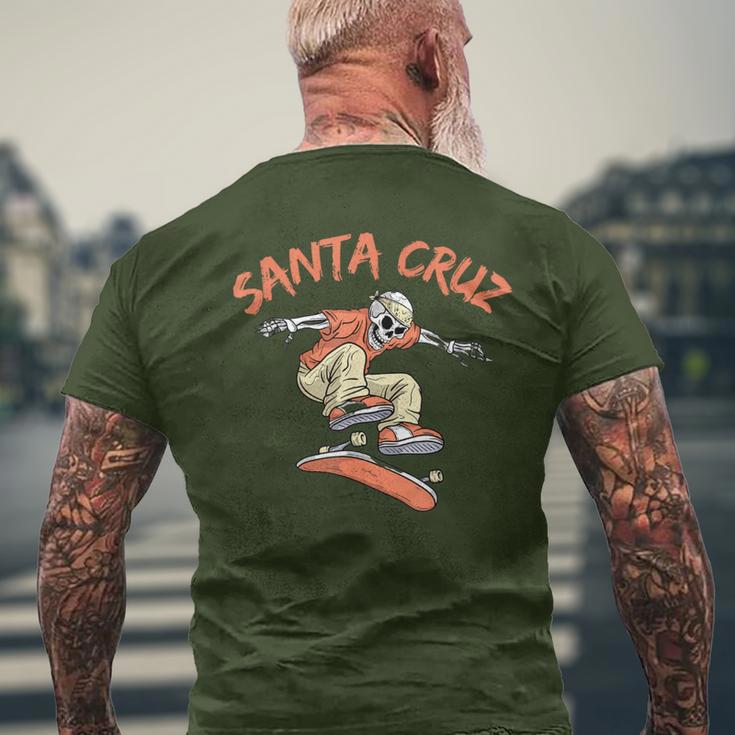 Vintage Santa Cruz California Skeleton Skateboarder T-Shirt mit Rückendruck Geschenke für alte Männer