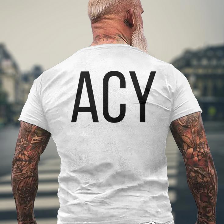 Acy Atlantic City New Jersey Airport Code Lists Acy Men's T-shirt Back ...