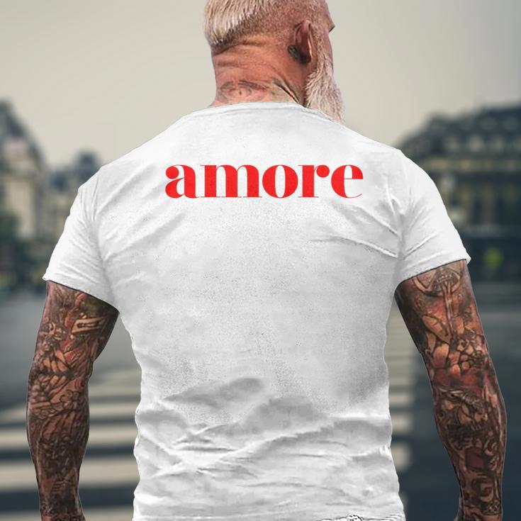 Amore Cute Italian T-Shirt mit Rückendruck Geschenke für alte Männer