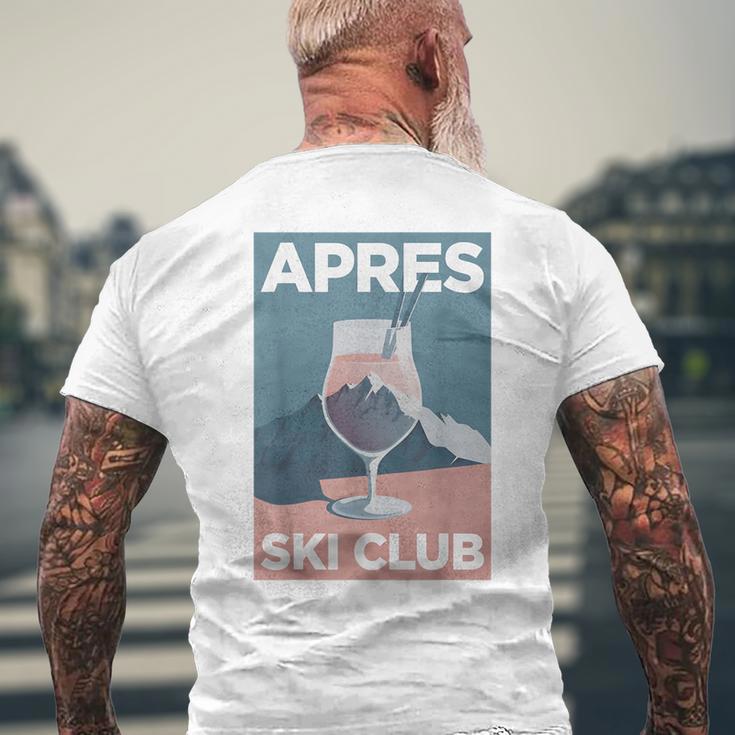 Après Ski Club X Aesthetic Skier Party Ski Outfit T-Shirt mit Rückendruck Geschenke für alte Männer