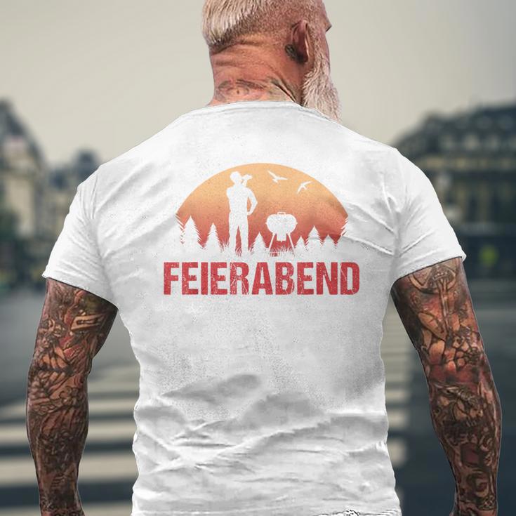 After Arbeit Faul Sein Fun Evening Brown T-Shirt mit Rückendruck Geschenke für alte Männer