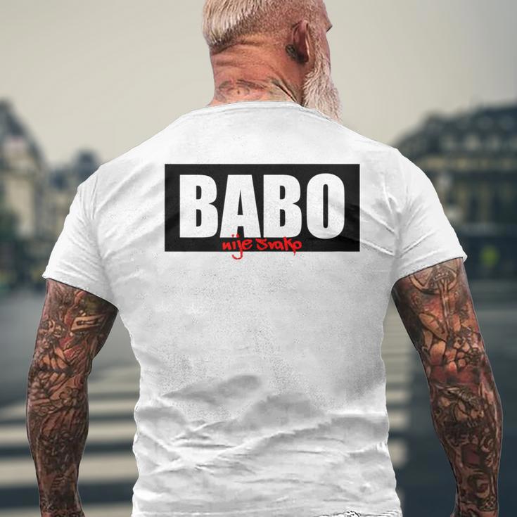 Babo Nije Svako Bosnia T-Shirt mit Rückendruck Geschenke für alte Männer