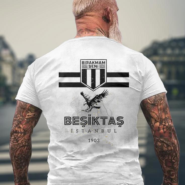 Besiktas Birakmam Seni 1903 Gray T-Shirt mit Rückendruck Geschenke für alte Männer