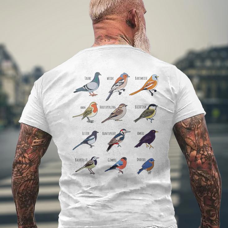 Birds Collection 'Ich Liebeogelund Die Natural' T-Shirt mit Rückendruck Geschenke für alte Männer