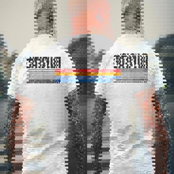 Castrovillari Italia Retro Anni '70 '80 Style T-shirt da uomo con stampa posteriore Regalos para ancianos