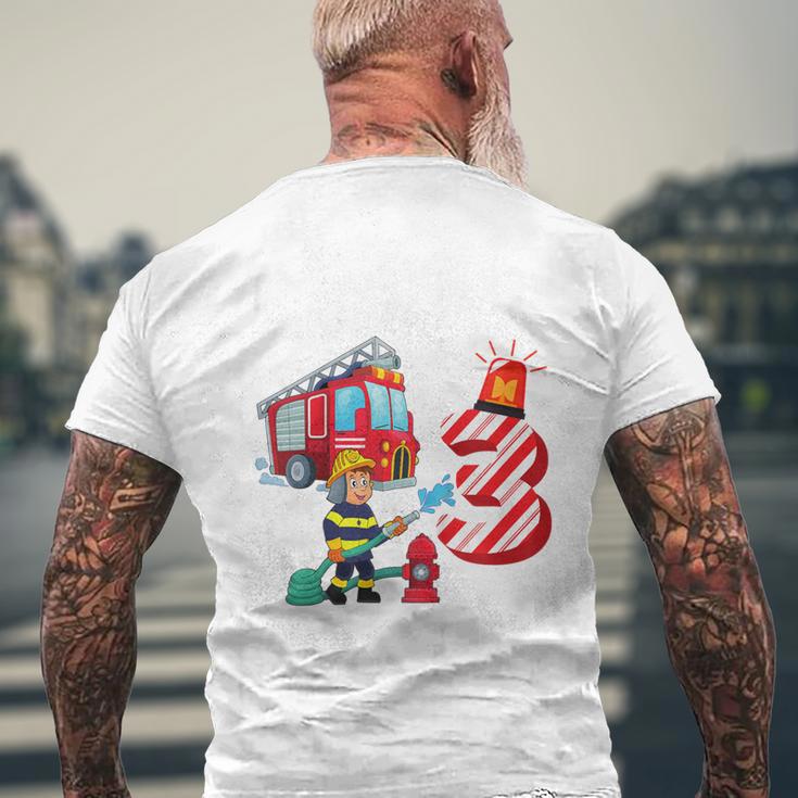 Children's Birthday Feuerwehr Aufgepasst Ich Bin Jetzt 3 Jahre T-Shirt mit Rückendruck Geschenke für alte Männer