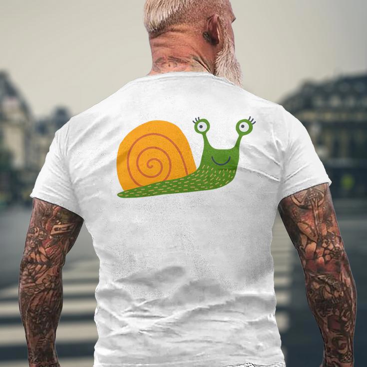 Children's Cute Snail T-Shirt mit Rückendruck Geschenke für alte Männer