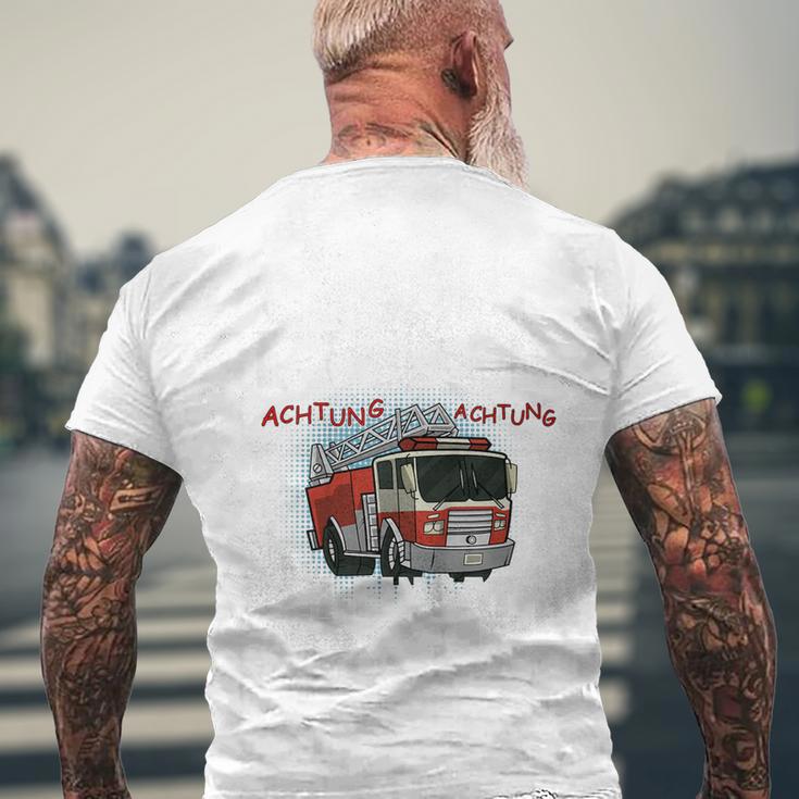 Children's Feuerwehr Auto Werde Grosser Bruder T-Shirt mit Rückendruck Geschenke für alte Männer