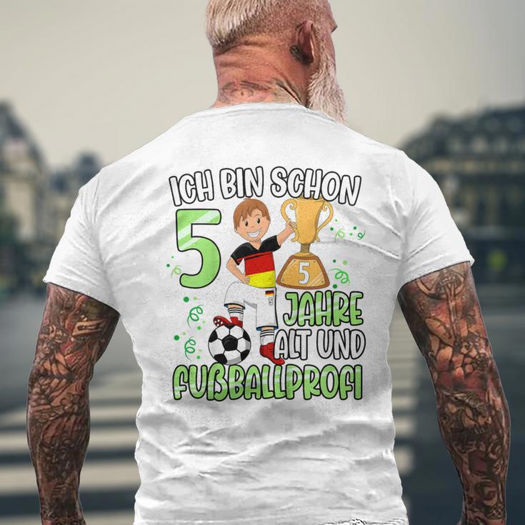 Children's Football Boy 5Th Birthday Ich Bin Schon 5 Jahre 80 T-Shirt mit Rückendruck Geschenke für alte Männer