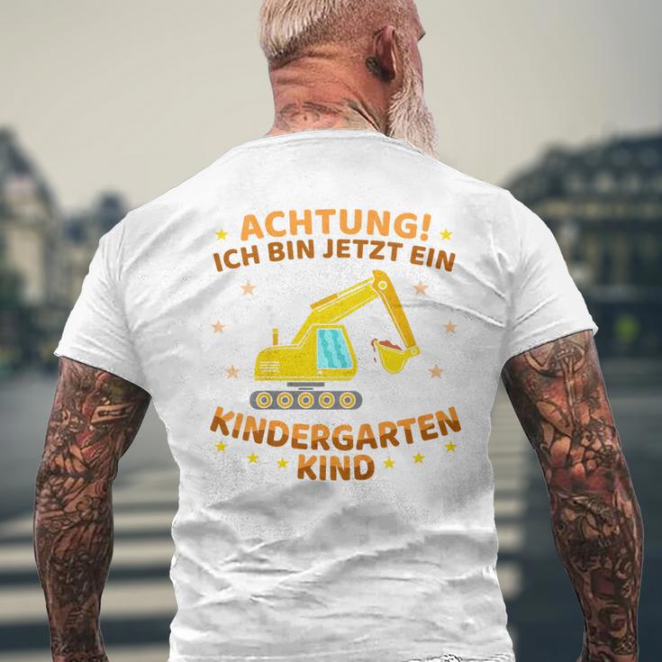 Children's Ich Bin Jetzt Ein Kindergartenkind Excavator Kindergarten Start T-Shirt mit Rückendruck Geschenke für alte Männer