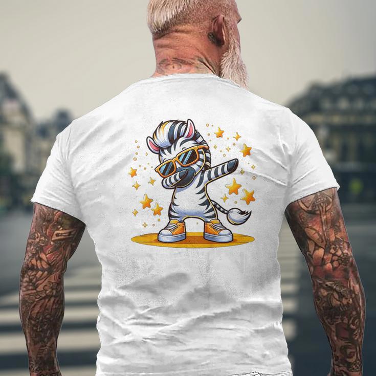 Children's School Child 2024 1St Class School Zebra Dabbing T-Shirt mit Rückendruck Geschenke für alte Männer