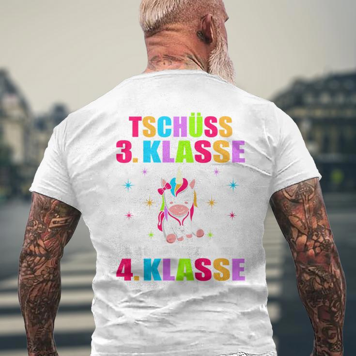 Children's Tschüss 3 Class Ich Glitzer Jetzt In 4 Class First Day At School T-Shirt mit Rückendruck Geschenke für alte Männer