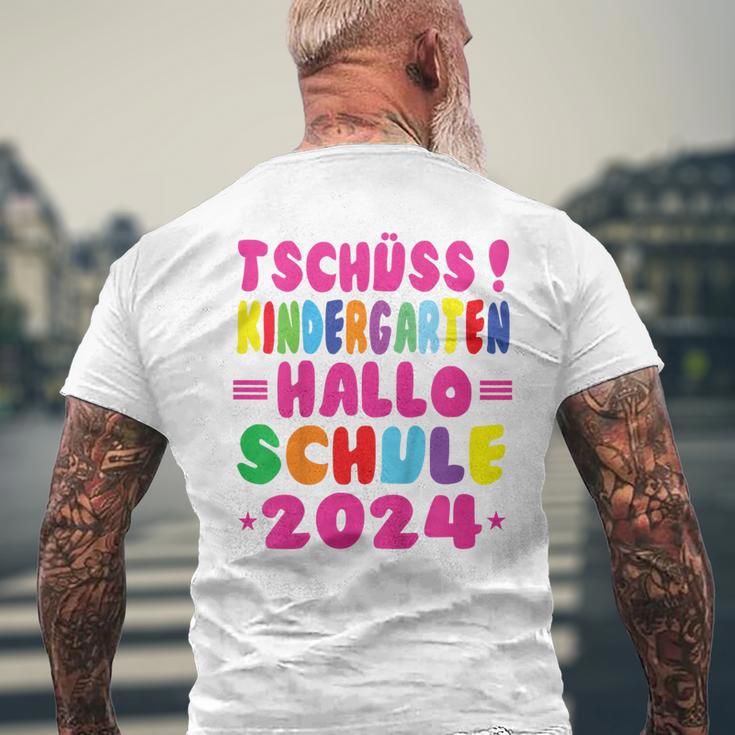 Children's Tschüss Kindergarten Hello School 2024 1St Class T-Shirt mit Rückendruck Geschenke für alte Männer