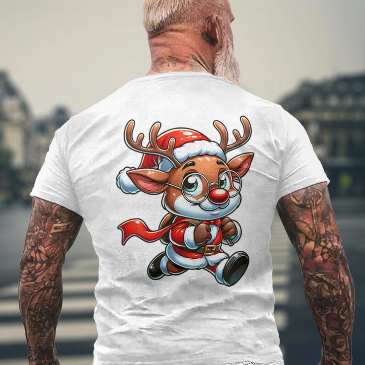 Children's Weihnachts Rentier Süß Santa Claus T-Shirt mit Rückendruck Geschenke für alte Männer