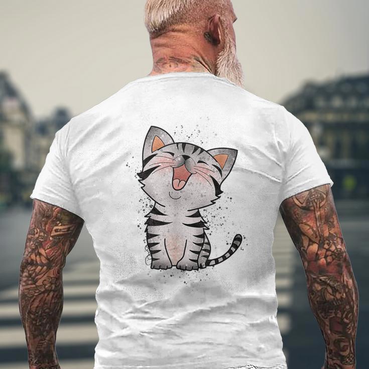 Cute Kitten Cat Lovers T-Shirt mit Rückendruck Geschenke für alte Männer