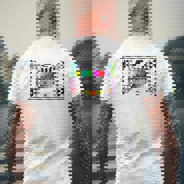 Divertente Regalo Di Sheldon Tv Test Pattern Colore Geek T-shirt da uomo con stampa posteriore Regalos para ancianos