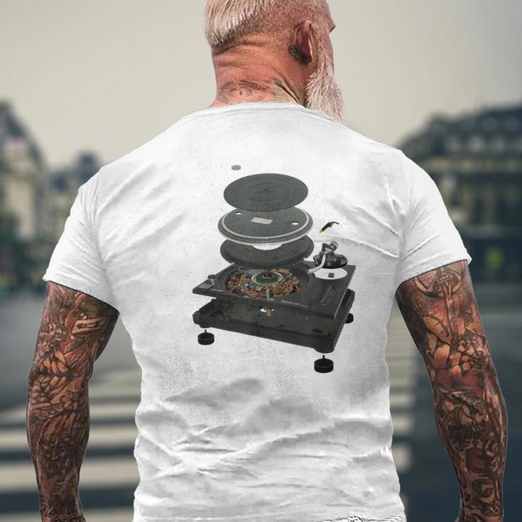 Dj Turntable 1210 Mk2 T-Shirt mit Rückendruck Geschenke für alte Männer