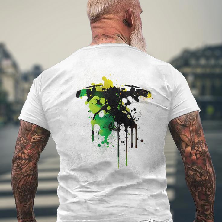 Drone Pilot Colourful Colours Drone Pilot Drone T-Shirt mit Rückendruck Geschenke für alte Männer