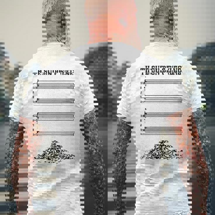 El Sonido Del Silencio Divertido Regalo Musical Camiseta Hombre Estampado Espalda Regalos para ancianos