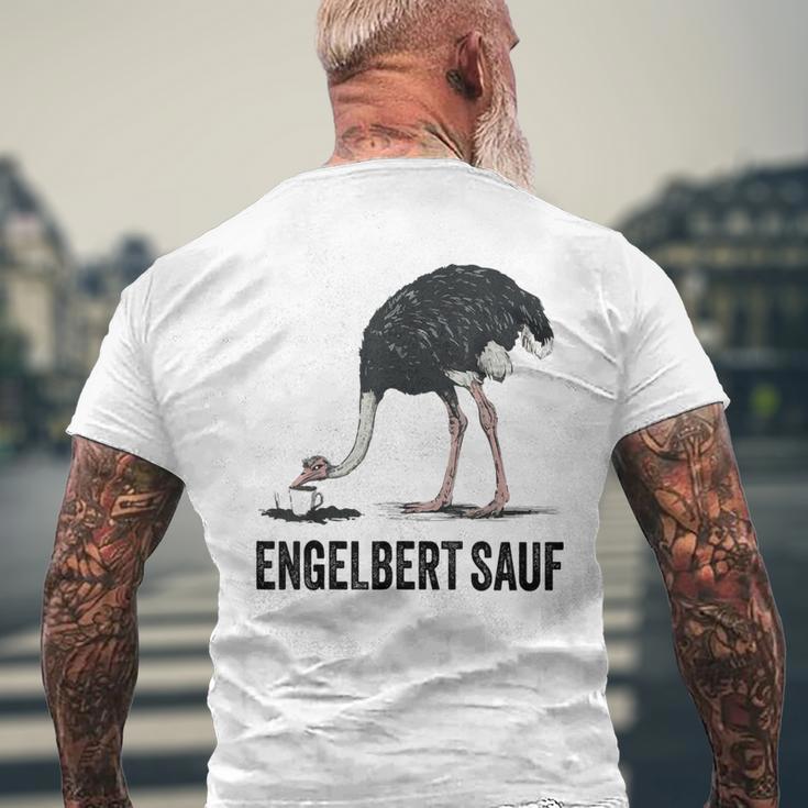 Engelbert Sauf Strauß Engelbert Sauf Work Wear Gray T-Shirt mit Rückendruck Geschenke für alte Männer