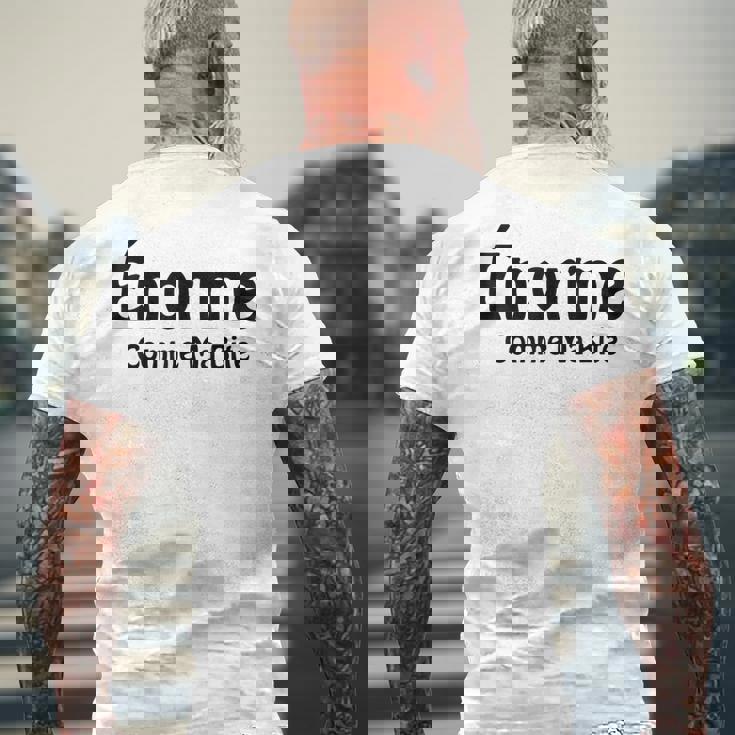 Énorme Comme Ma Humour Audacieux Ami Message Drôle T-shirt imprimé au dos Cadeaux pour les vieillards