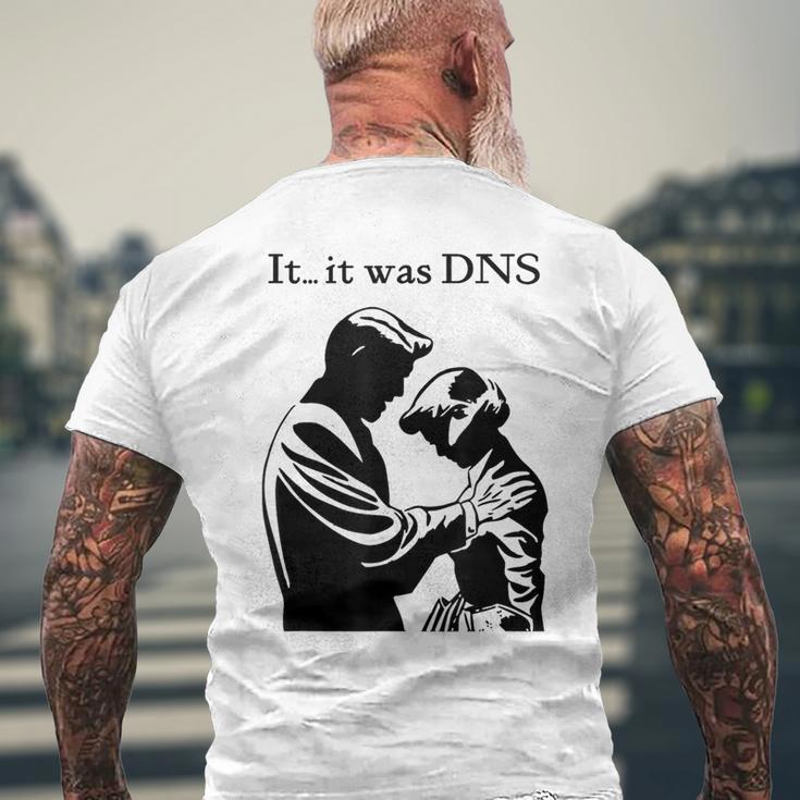 Es War Dns T-Shirt mit Rückendruck Geschenke für alte Männer