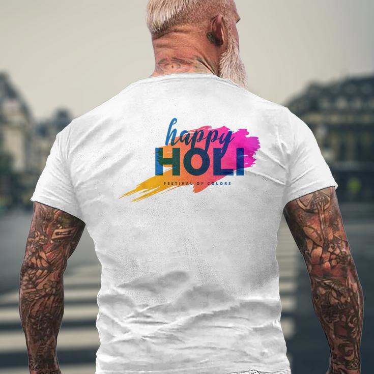 Festival Of Colors Happy Holi T-Shirt mit Rückendruck Geschenke für alte Männer