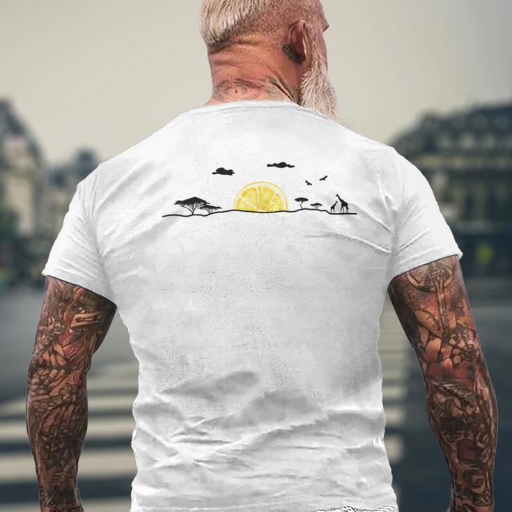 Lemon Summer Sun Sunset S T-Shirt mit Rückendruck Geschenke für alte Männer