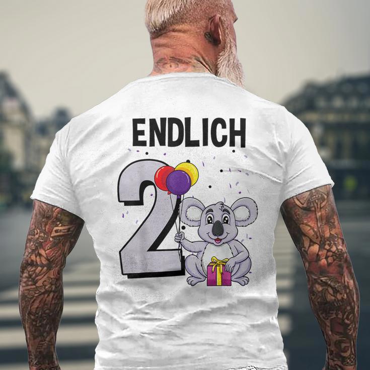 Geschenk 2 Jahre Alt Koalabär Koala Geburtstag T-Shirt mit Rückendruck Geschenke für alte Männer