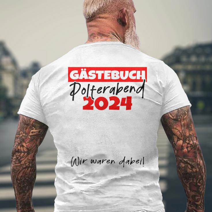 Guest Book For Signing 2024 T-Shirt mit Rückendruck Geschenke für alte Männer