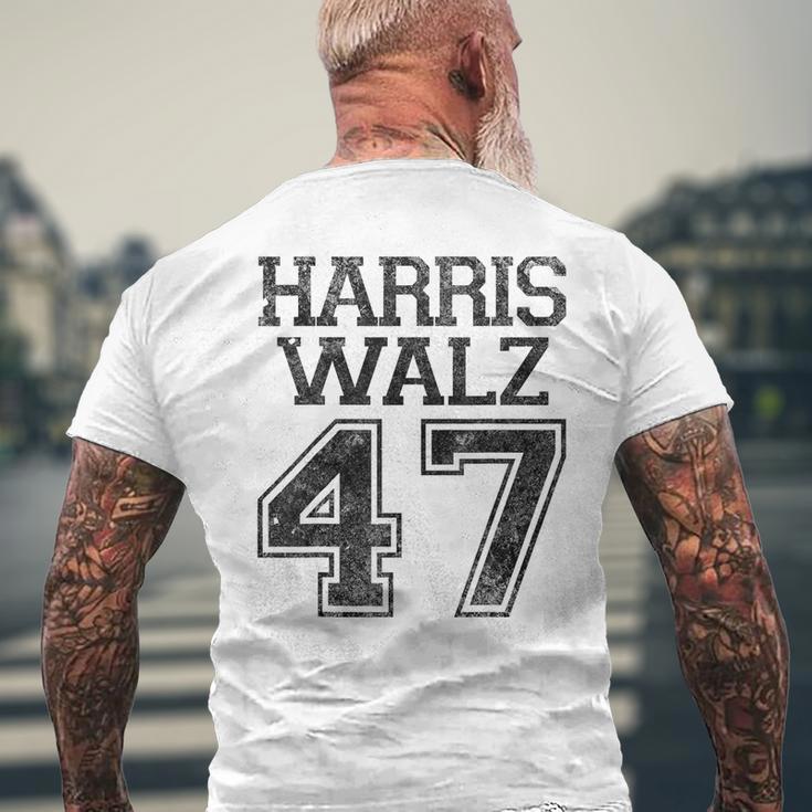 Harris Walz 2024 For President Kamala Harris Tim Waltz Gray T-Shirt mit Rückendruck Geschenke für alte Männer