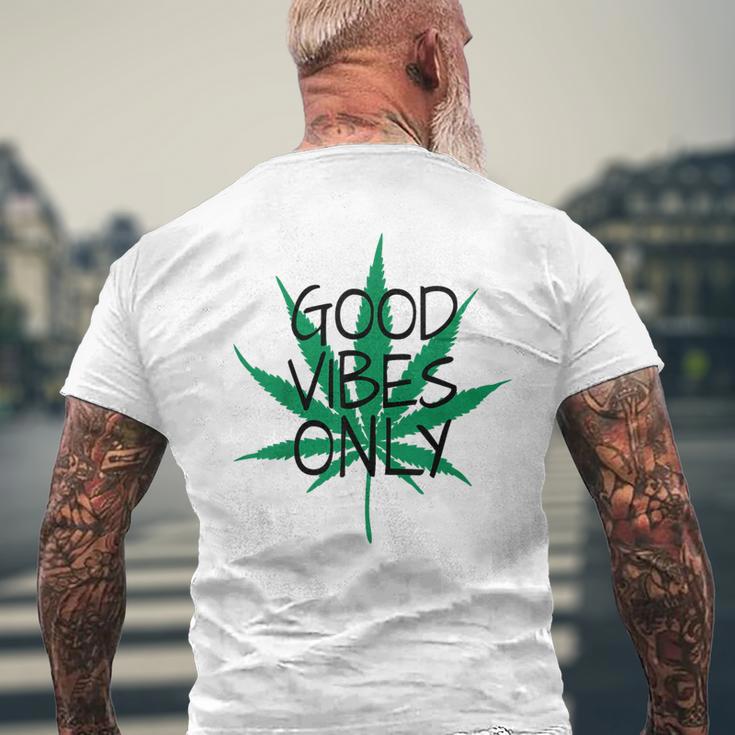 Hemp Leaf Cannabis Marijuana Kiffen Hemp S T-Shirt mit Rückendruck Geschenke für alte Männer