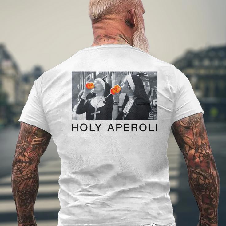 Holy Aperoli X Nonnen Christi Spritz Aperollin Fun Aperoly T-Shirt mit Rückendruck Geschenke für alte Männer