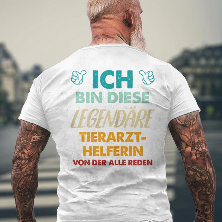 Ich Bin Diese Legendäre Tierarzthelferin T-Shirt mit Rückendruck Geschenke für alte Männer