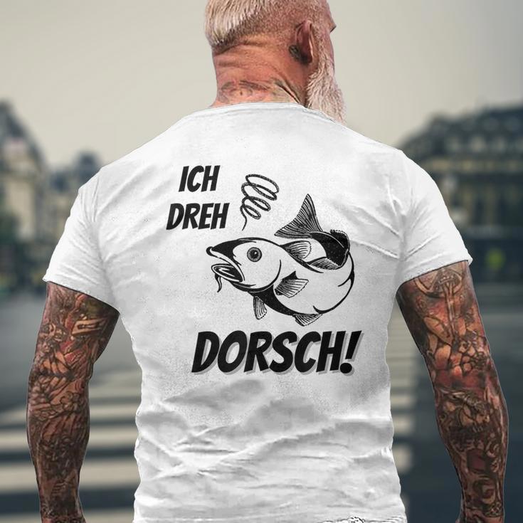 Ich Dreh Dorsch Angler T-Shirt mit Rückendruck Geschenke für alte Männer