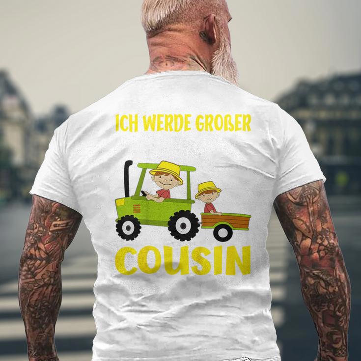 Ich Werde Großer Cousin Bauer Bald Großer Cousin German T-Shirt mit Rückendruck Geschenke für alte Männer