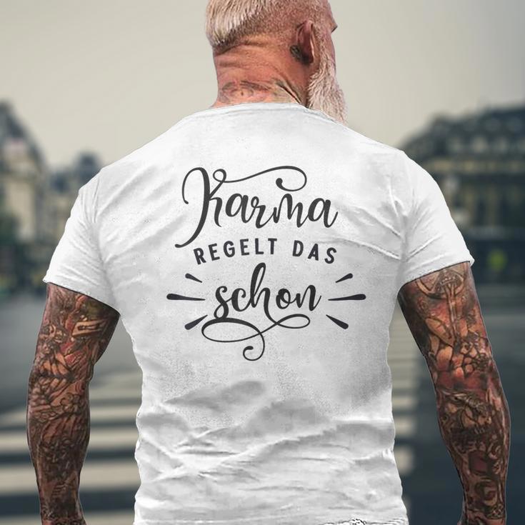 Karma Regulation Das Schon T-Shirt mit Rückendruck Geschenke für alte Männer