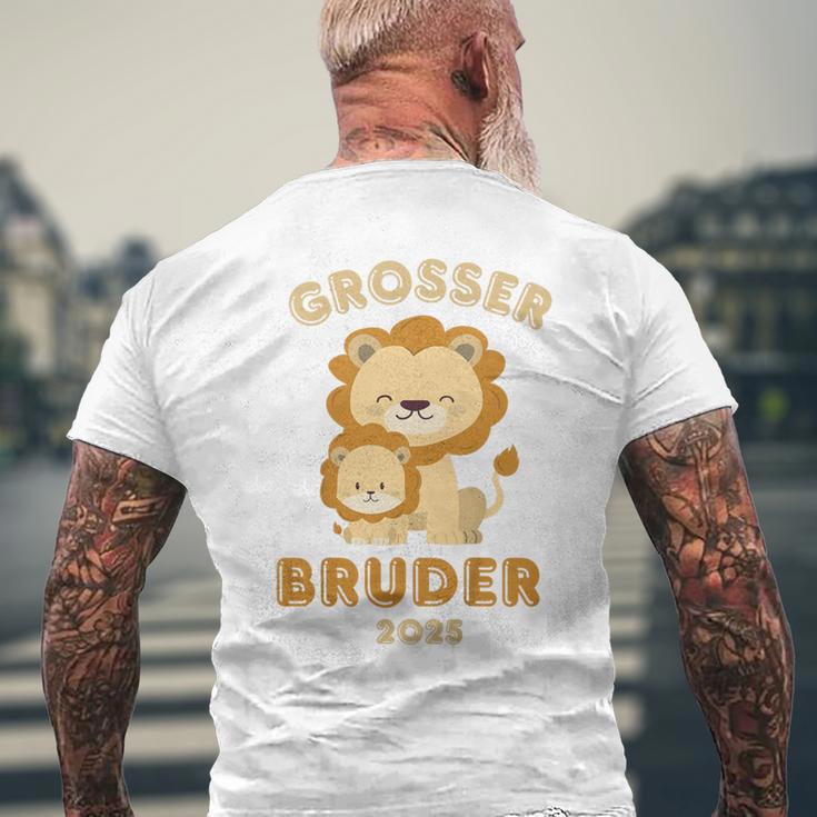 Kinder Ich Werde Großer Bruder 2025 Big Lion Brother Baby T-Shirt mit Rückendruck Geschenke für alte Männer