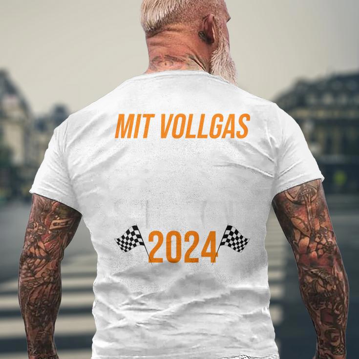 Kinder Mitollgas In Die 1St Klasse Schulkind 2024 Schulkind A T-Shirt mit Rückendruck Geschenke für alte Männer