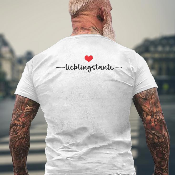 Lieblingstante T-Shirt mit Rückendruck Geschenke für alte Männer