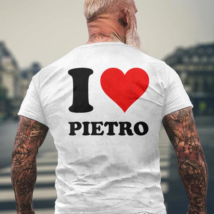 I Love Pietro T-Shirt mit Rückendruck Geschenke für alte Männer